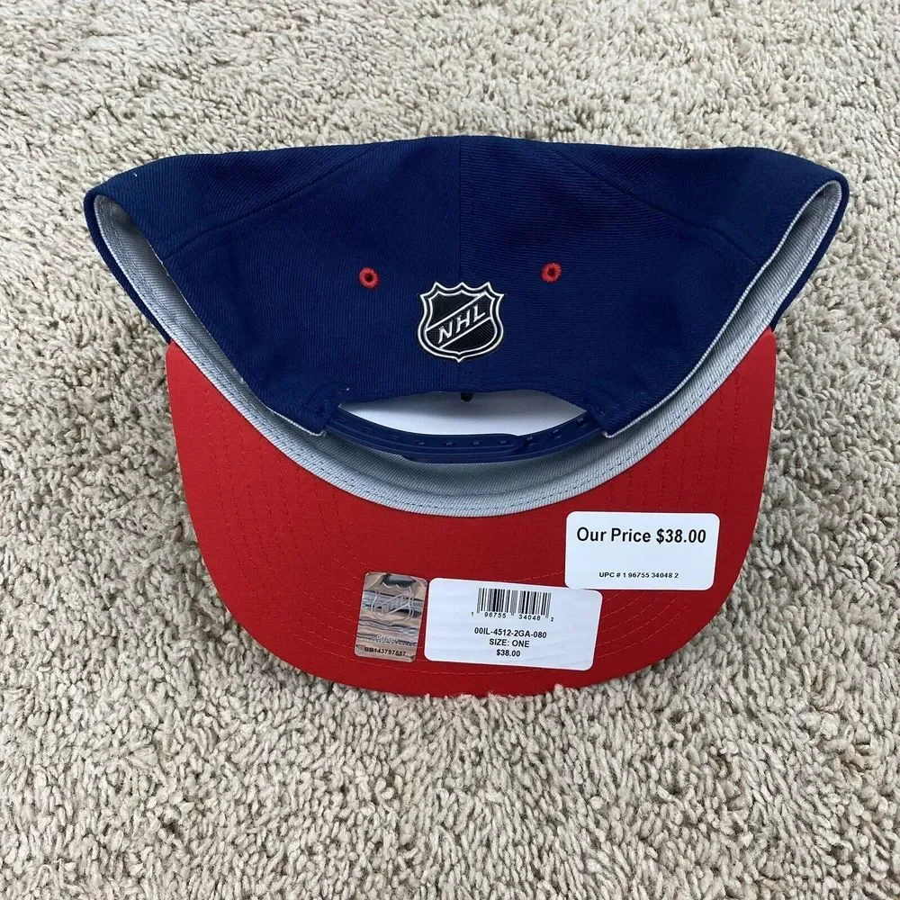 Washington Capitals Hat 2023 NHL Draft Fanatics Pro SnapBack Navy Side Patch Csp